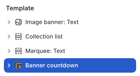 Banner countdown