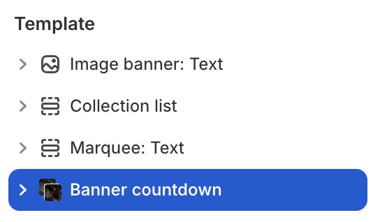 Banner countdown