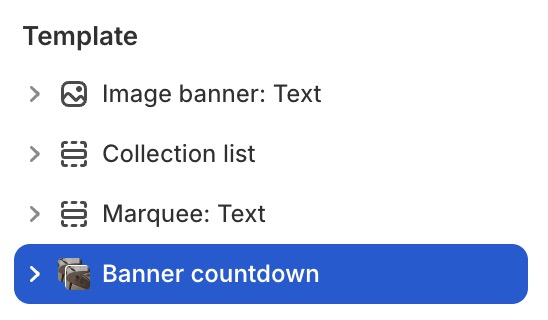Banner countdown