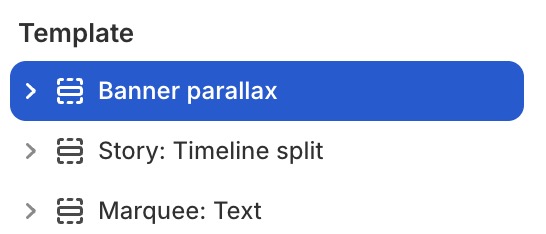 Banner parallax