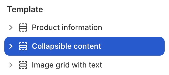 Collapsible content