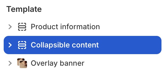 Collapsible content