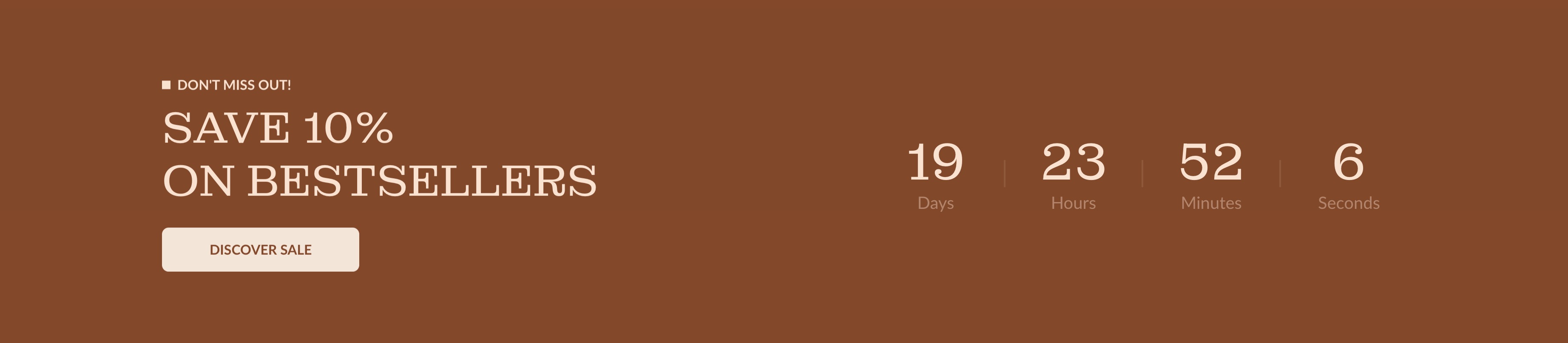 Countdown promotion