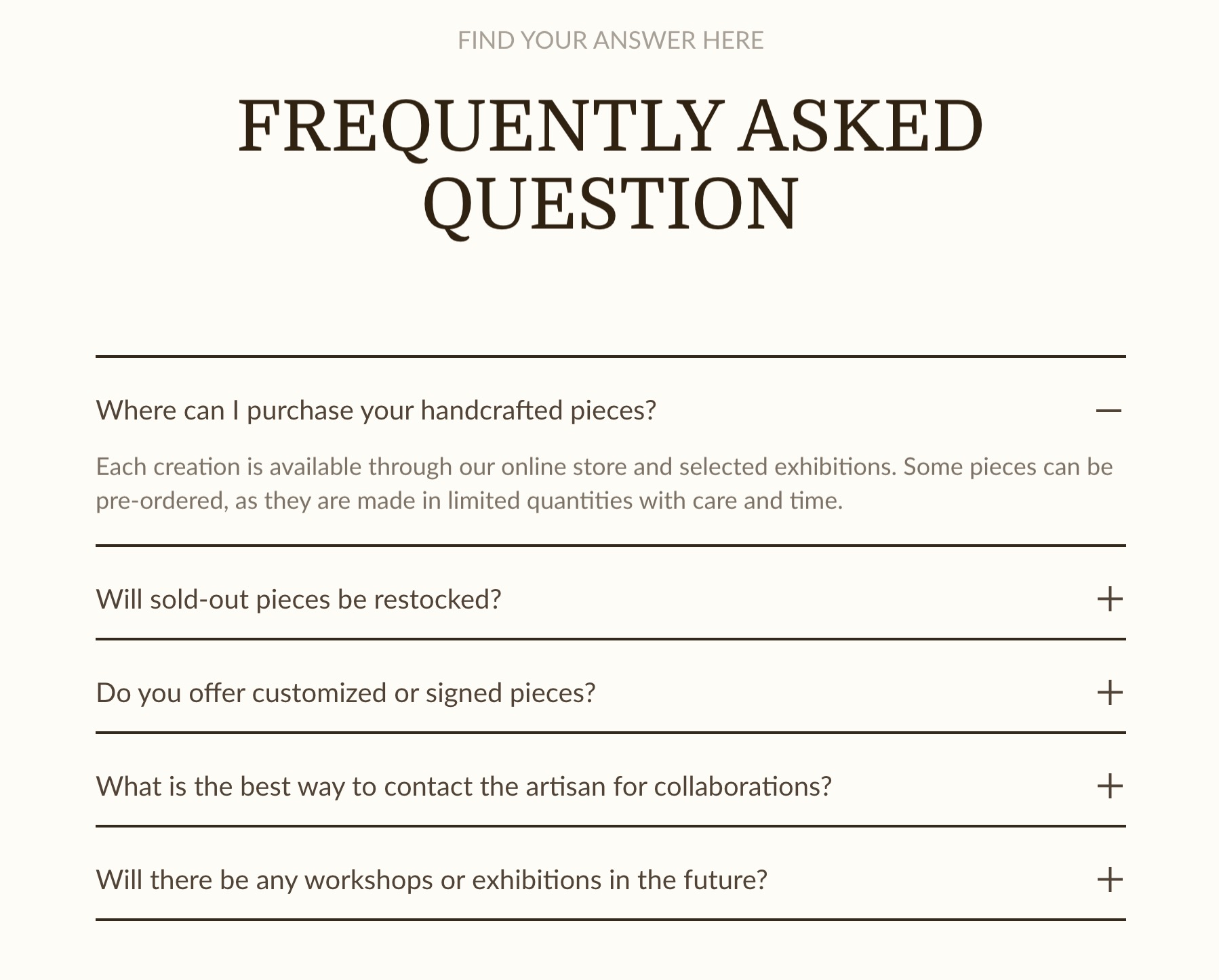FAQ: Centered