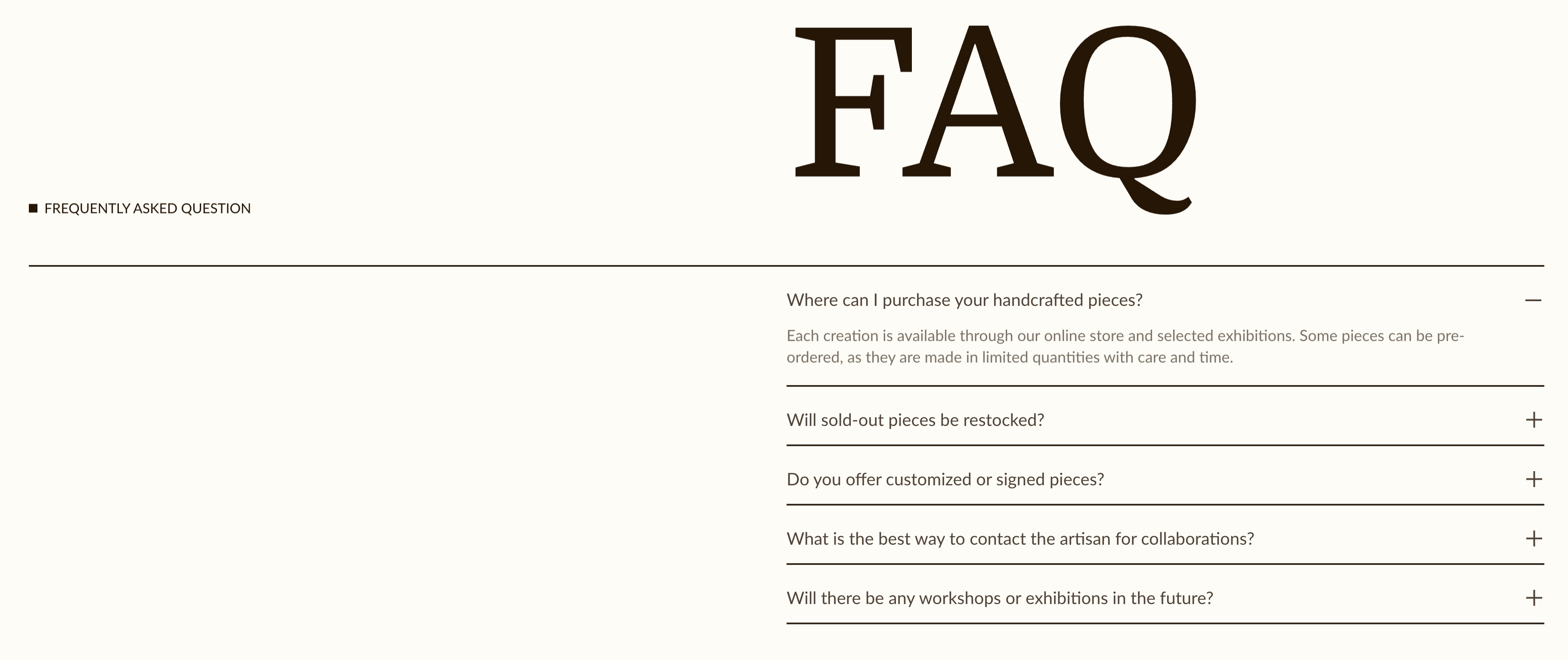 FAQ: Editorial