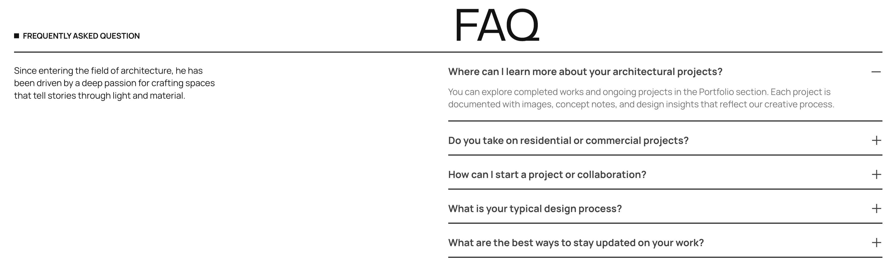 FAQ: Editorial