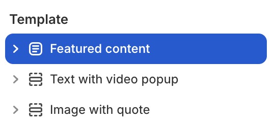 Featured content