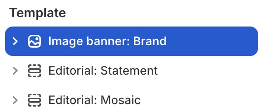 Image banner: Brand