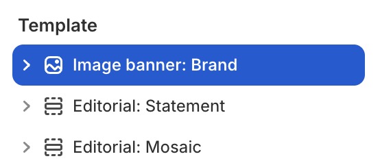 Image banner: Brand