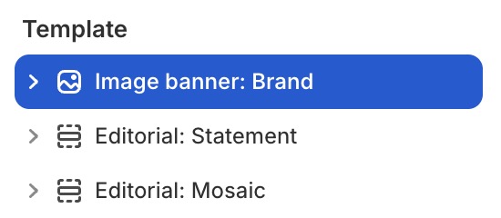 Image banner: Brand