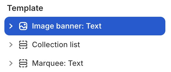 Image banner: Text