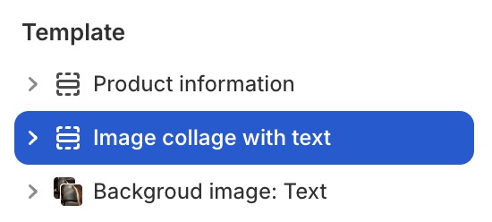Image collage with text