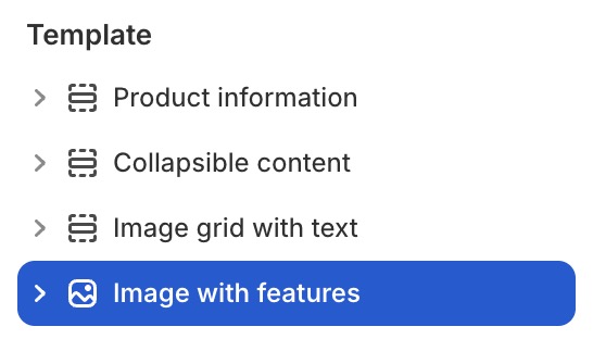 Image with features