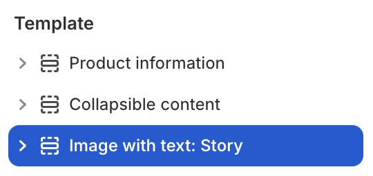 Image with text: Story