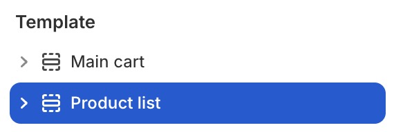 Product list