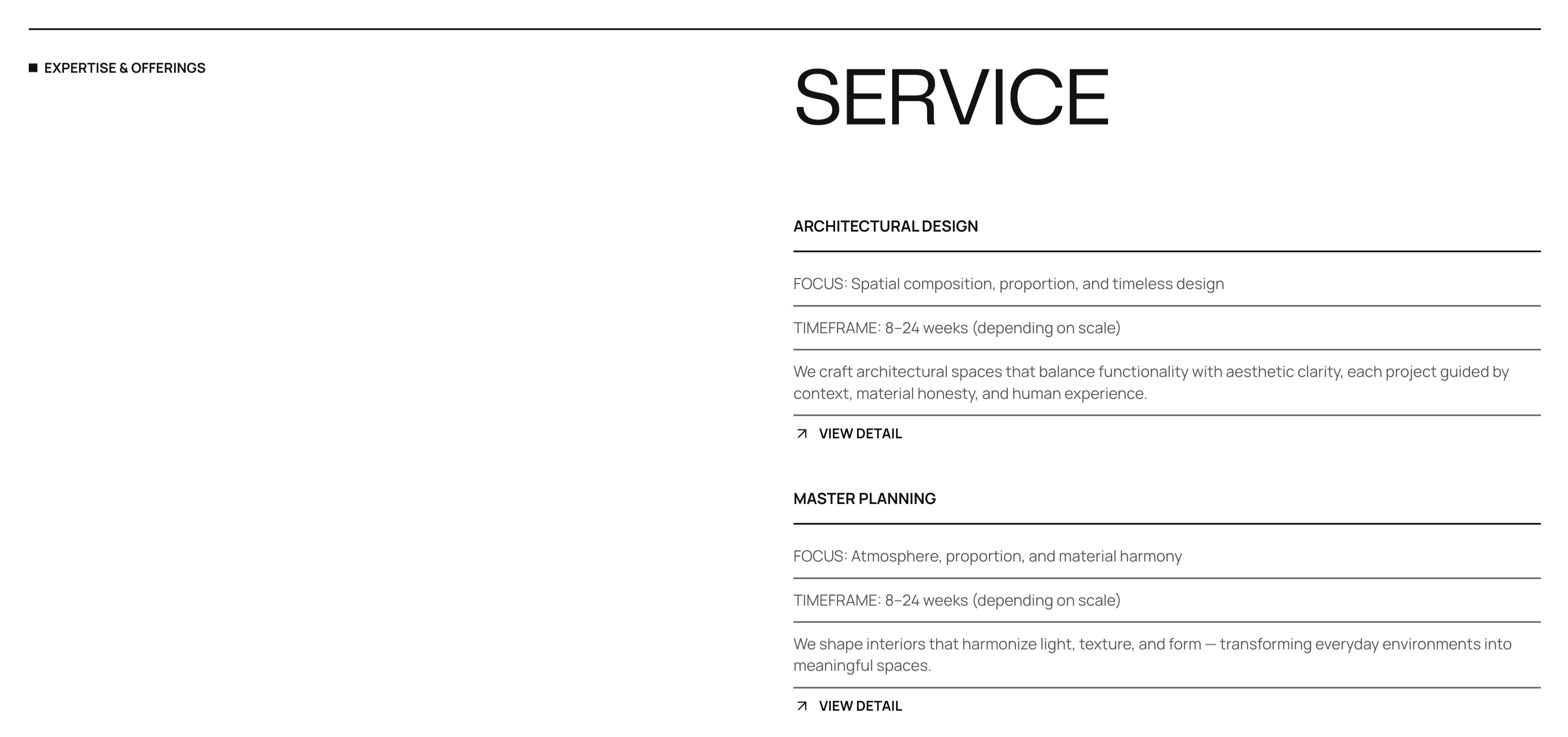 Schedule list: Sidebar