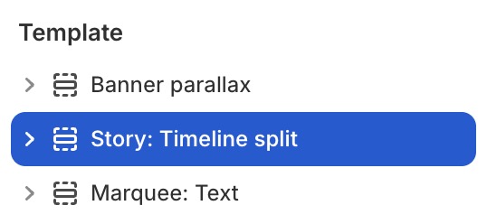 Story: Timeline Split