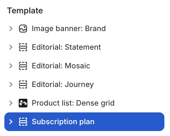 Subscription plan